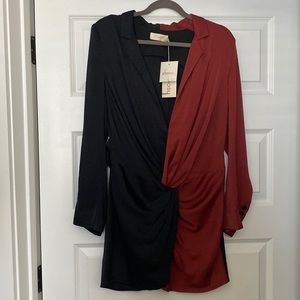 Black Sienna long sleeve mini dress from Choosy